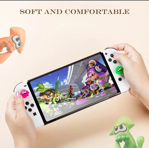 Thumb Grip Caps Compatible With Nintendo Switch Joy-con/OLED/Switch Lite - Picture 3 of 4